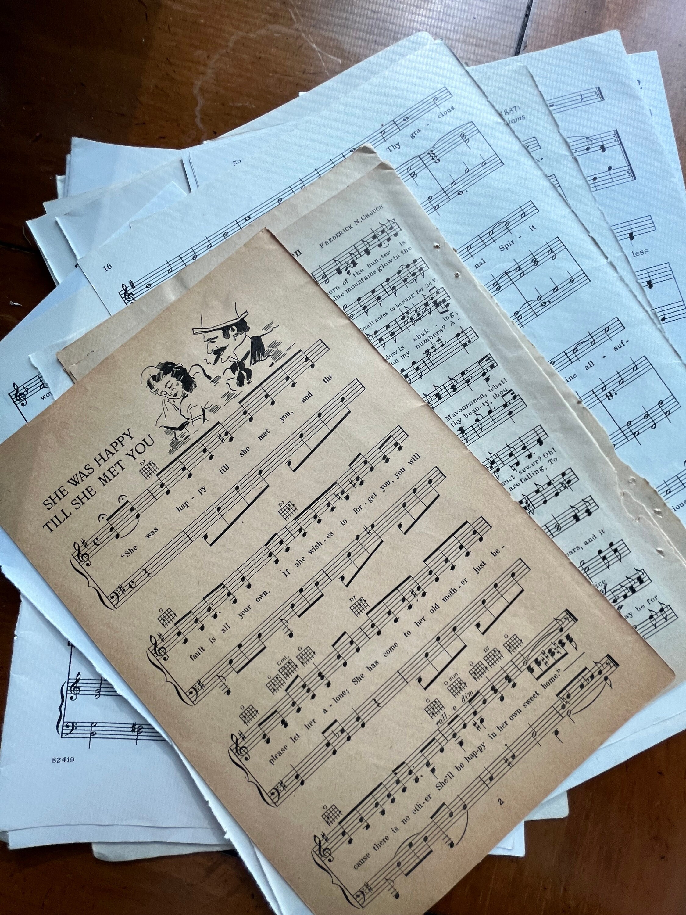 Vintage Music Pages Bundle - Etsy