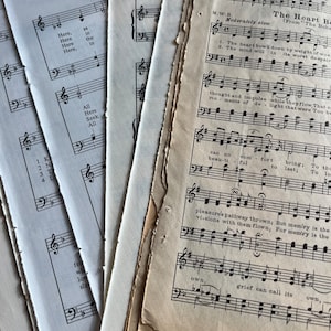 Vintage Music Pages Bundle