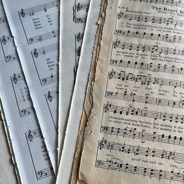 Vintage Music Pages Bundle
