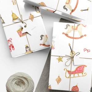 Nussknacker Geschenkpapier, Nussknacker Designs, Nussknacker Weihnachten, Weihnachtsgeschenkpapier, Einzigartiges Weihnachtspapier