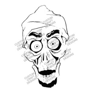 Achmed Inspired Skull Digital Design / Jeff Dunham Fan Art / File vettoriali e raster / Download immediato per artigianato, magliette, decalcomanie, costumi