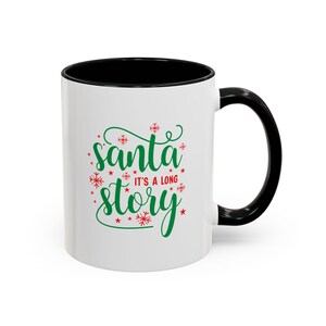サンタさん、長い話ですマグカップ、面白いコーヒーマグカップ | 面白いマグカップ | やる気が出るマグカップ | 不適切なマグカップ | 面白いことわざマグカップ - コーヒーマグカップ