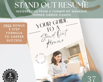 Resume Writing 'How To' Guide | Resume Workbook | Make Your Resume Stand Out | Resume Template | ATS Resume | CV Guide | Professional Resume