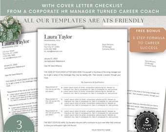 Cover Letter Templates | Insider HR Tips | Professional Cover Letter Templates For MS Word, Google Docs & Pages | ATS Friendly Cover Letter
