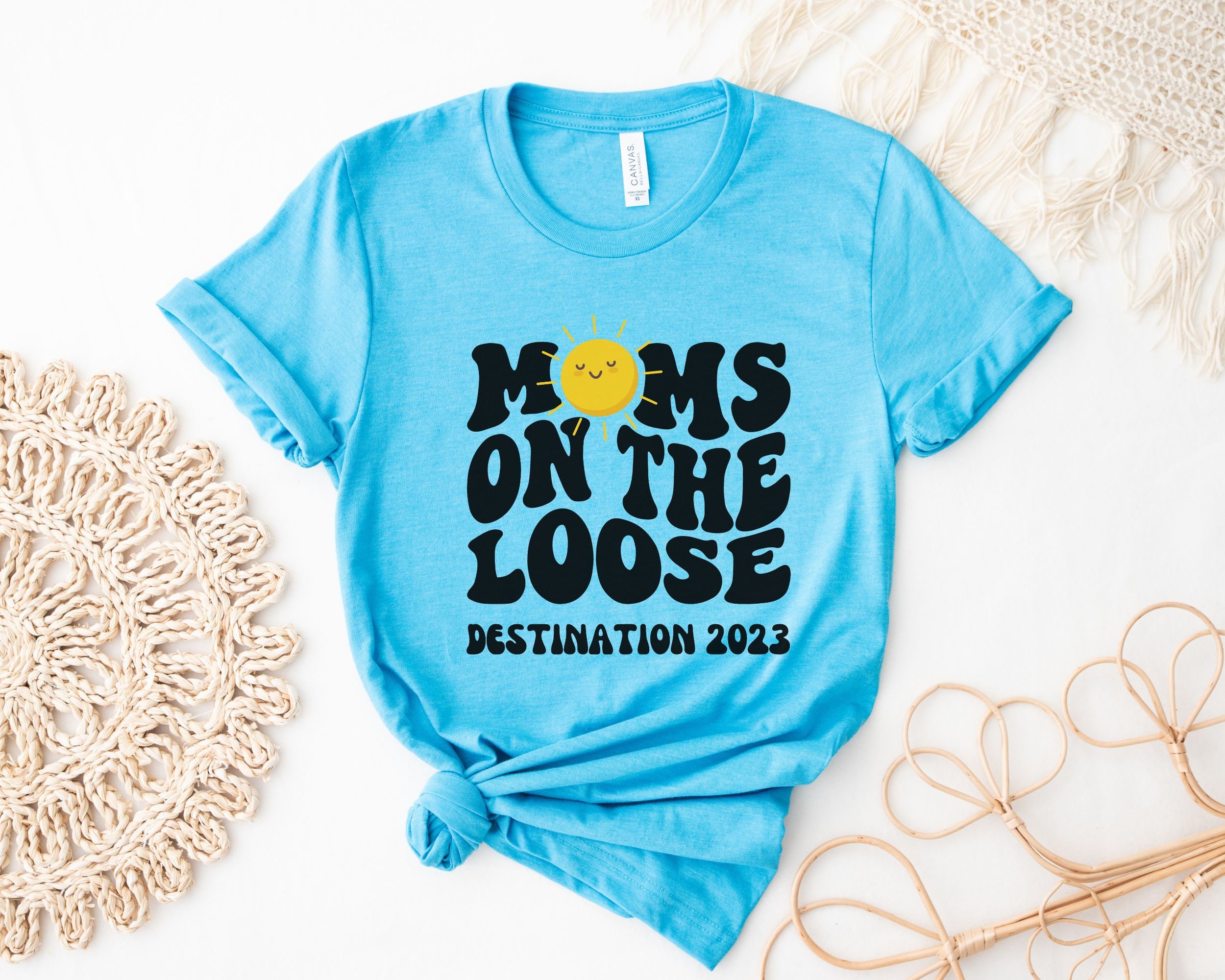 Custom Destination Moms on the Loose Shirt Personalized Etsy