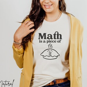 Pi Day Shirt | Math is a Piece of Pi | Funny Math Shirt | Math Teacher Gift Shirt | Pi Day Gifts | Pi Day T-shirt | Math Shirt | Elementary