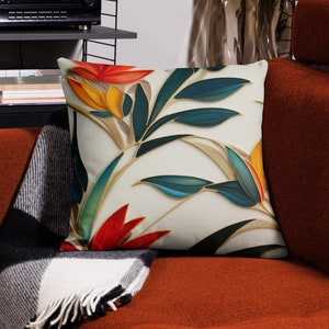 Bird Print Reversible Velvet Cushion Cover With Tassels Digital Printed  Sofa Cushion Cover Colourful Cushion Cover -  Finland