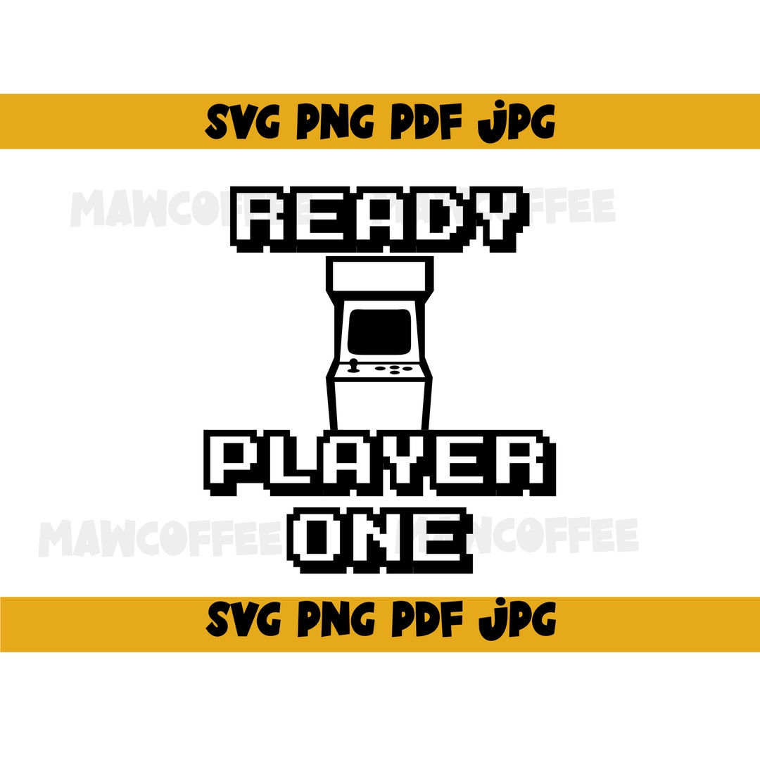 Ready Player One Arcade Machine svg png jpg pdf file cricut , gamer svg ...