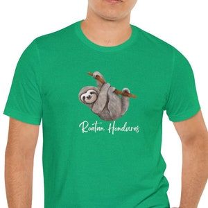 Roatan Sloth Tee, Roatan Honduras shirts