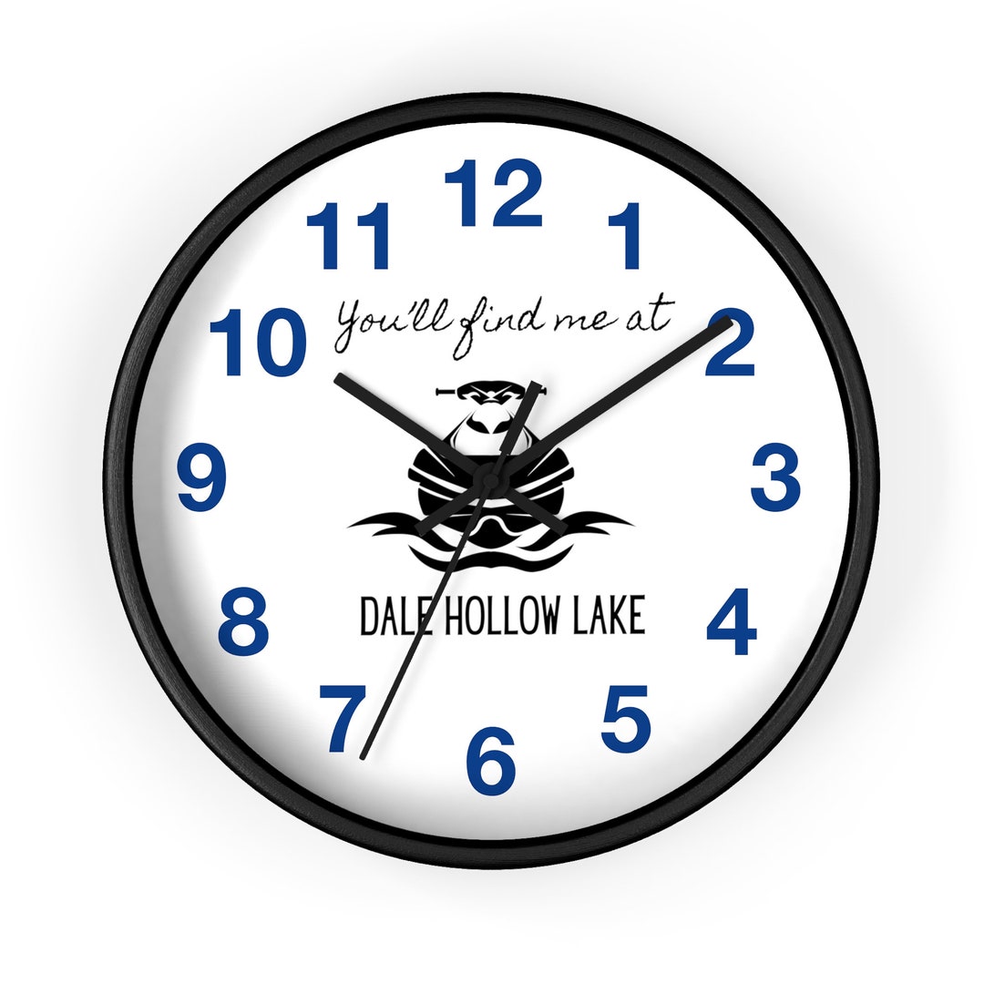 Dale Hollow Lake Wall Clock, Lake Life at Dale Hollow, Lake Gifts