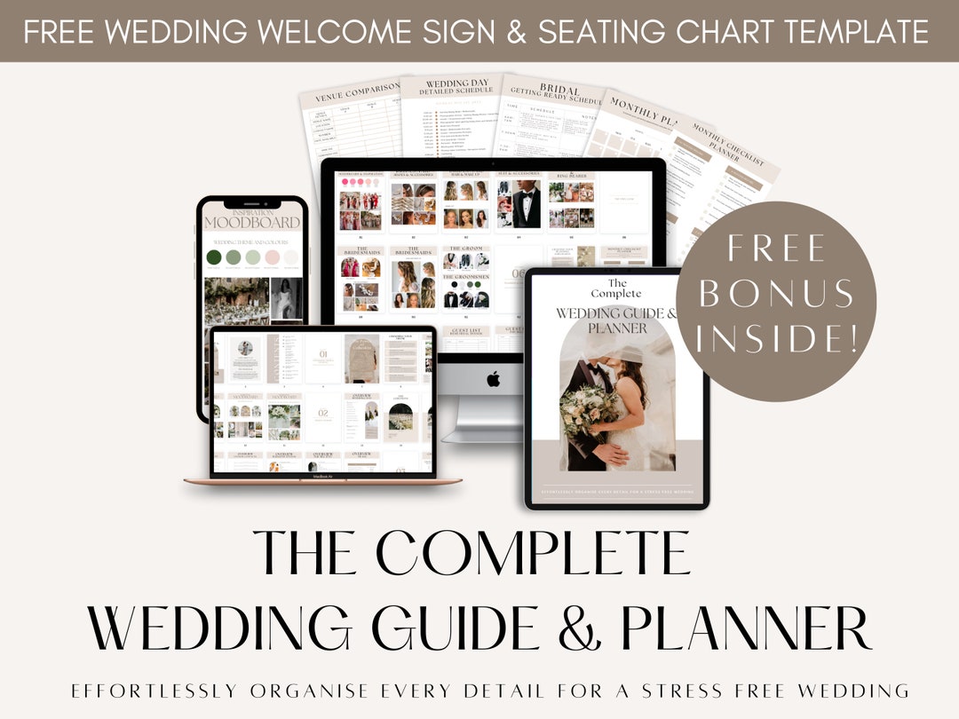 140 Page Digital Wedding Planner Canva Wedding Planner for Ipads