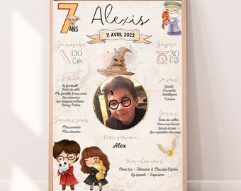 Affiche Anniversaire H Potter