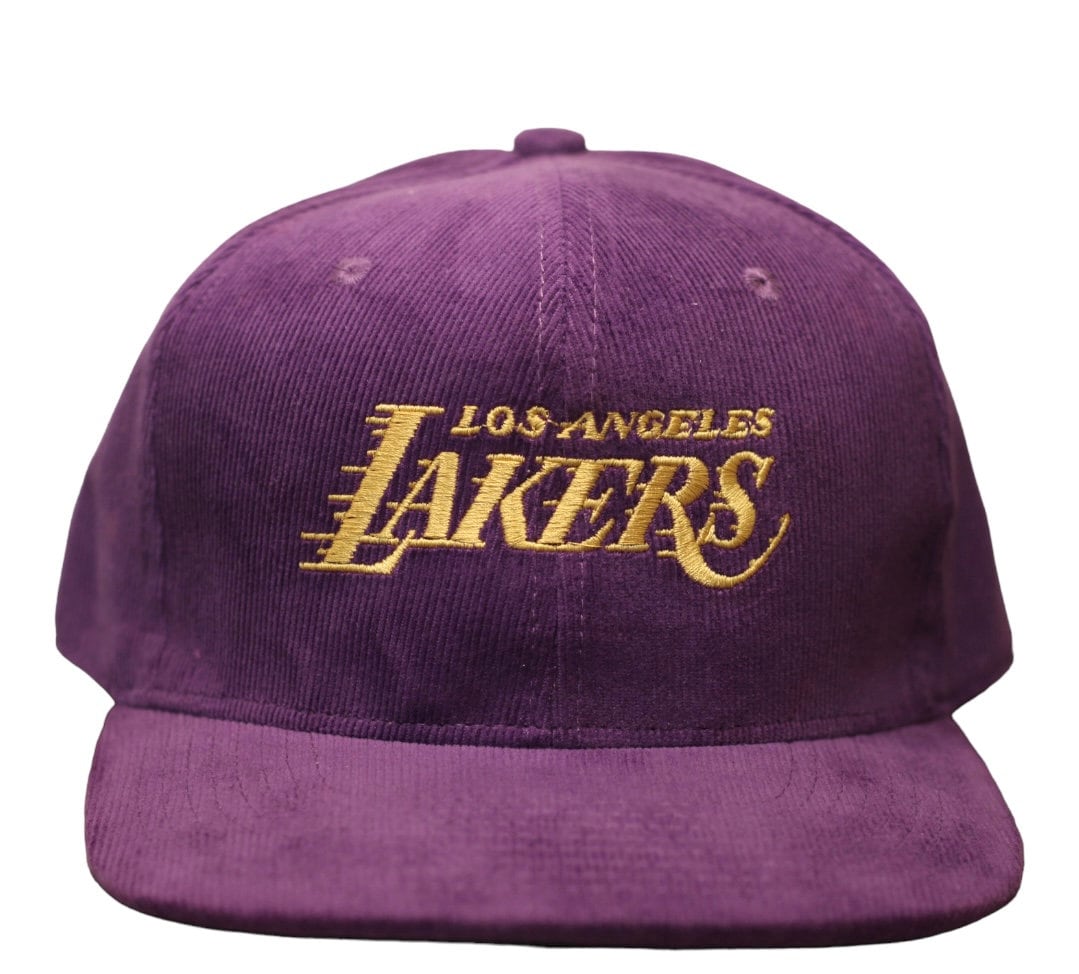 Los Angeles Lakers Yellow/Purple Two Tone Plastic Snapback Adjustable  Plastic Snap Back Hat/Cap