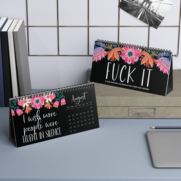 Funny Desk Calendar 2026 Etsy