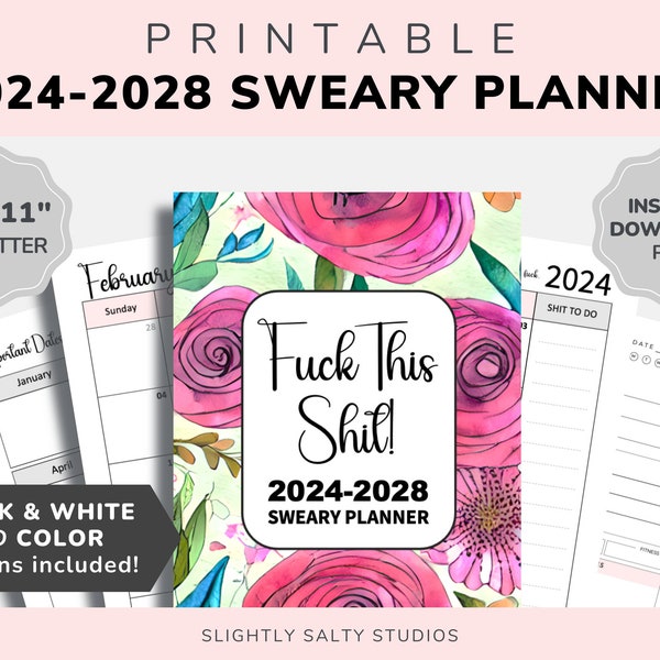 2025 Swear Calendar Etsy UK