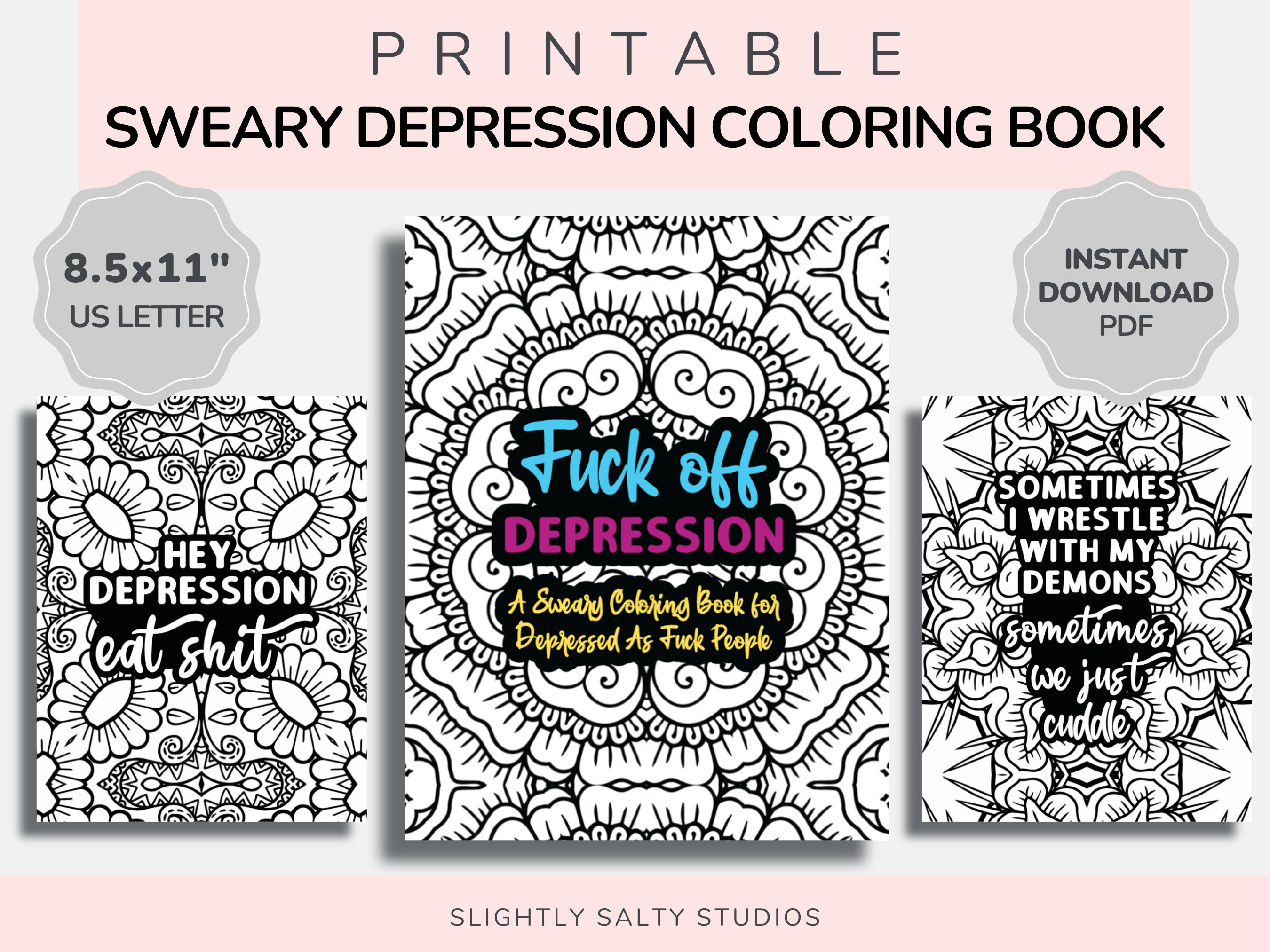 ArtStation - Bitch Don't Kill My Vibe: motivational swear words coloring  book for adults: Swearing Colouring Book Pages for Stress Relief