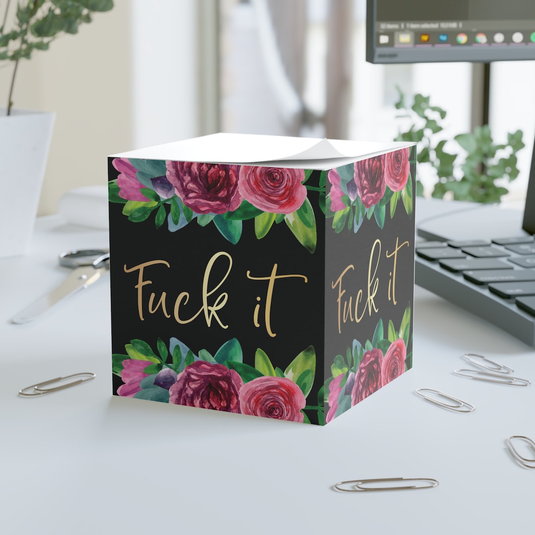 Funny Note Pads, Funny Post It Notes, Sticky Note Pad, Note Cube, Funny