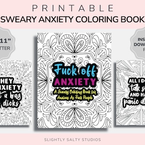 Cluster Fuck: Motivational and Inspirational Funny Swear Words Coloring Book  for Adults for Anxiety and Stress Relief (Download Now) 