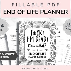 Invulbare einde levensduur planner A4 bewerkbare pdf When I Die Binder, Last Wishes Planner, Estate Planning Binder, noodplanner Binder