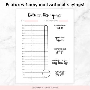 Color In Debt Payoff Tracker
