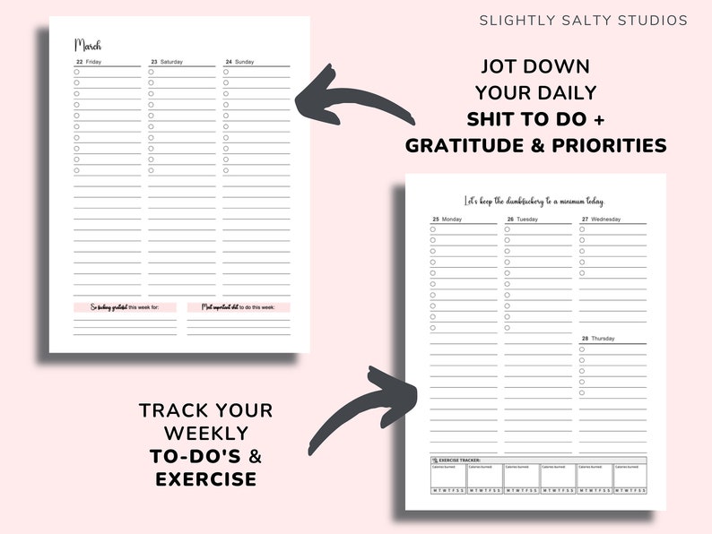 2025 Mom Planner Printable Mom Planner PDF Swear Planner Etsy