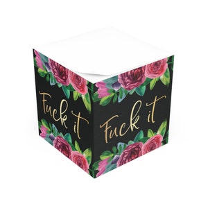 Funny Note Pads, Funny Post It Notes, Sticky Note Pad, Note Cube, Funny Sticky Notes, Postit Note Pads, Swear Gifts, Funny To Do List, Swear image 3