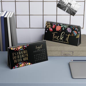 2025 Funny Swear Word Affirmations Desk Calendar Gift for Women, Best Friends, Coworkers