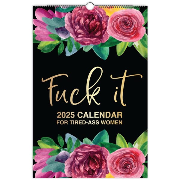 Fuck It 2025 Calendar Etsy