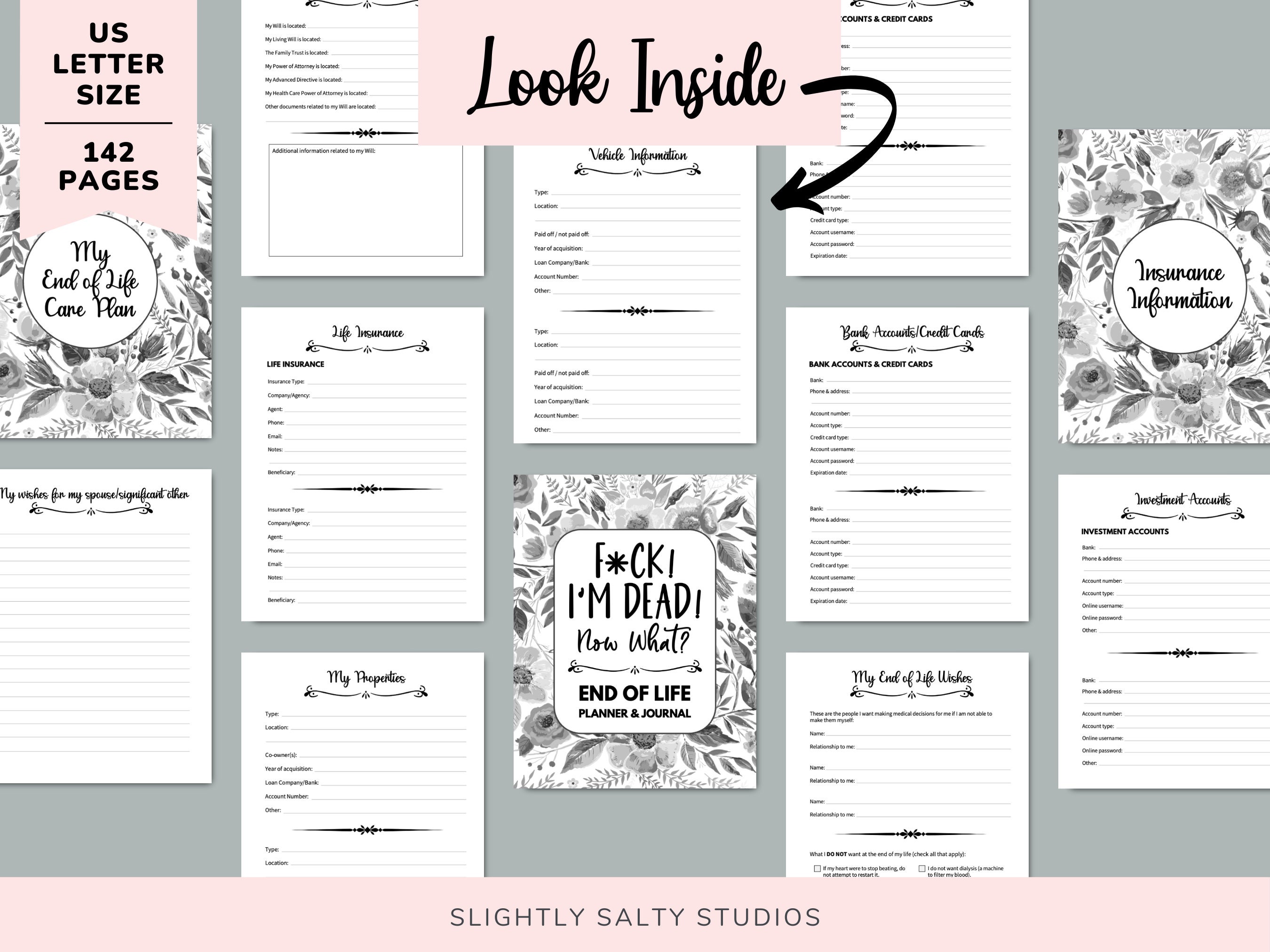 End of Life Planner Printable When I Die Printable Planner - Etsy