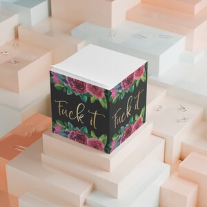 Funny Note Pads, Funny Post It Notes, Sticky Note Pad, Note Cube, Funny Sticky Notes, Postit Note Pads, Swear Gifts, Funny To Do List, Swear image 4