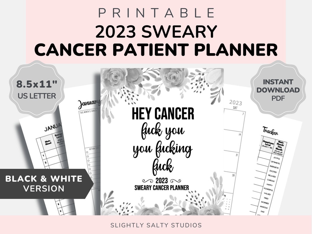 Cancer Planner PDF, Fck Cancer, Funny Cancer Quotes, Health Planner ...