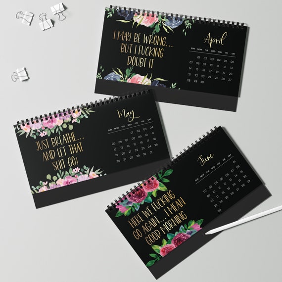 Funny Calendar 2024 U.S., 2024 Desk Calendar, Sweary Calendar, Swear  Affirmations, Cuss Word Gift, Swear Word Affirmation, Home Calendar - Etsy
