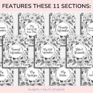 End of Life Planner Printable, When I Die Printable Planner, Emergency Binder, Estate Planning ...