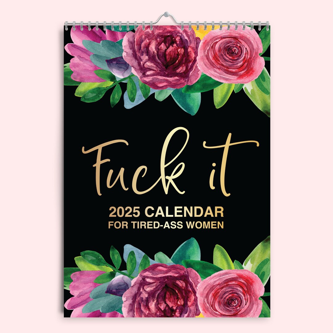 2025 Funny Large Wall Swear Calendar for Women Etsy