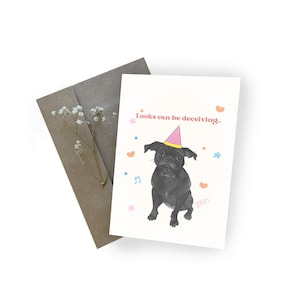 Pug Birthday Card