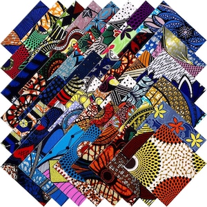 African Fabric Strips Blocks Quilting Fabric Quilting Quarters Print Fabric African Jelly Rolls Quilt African Clothing Afrocentric