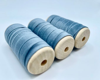 Velvet Ribbon Wooden Spool Fabric DIY Craft Material Elegant Gift Wrapping Supplies Sewing Project Essentials Vintage Style Decor Decoration