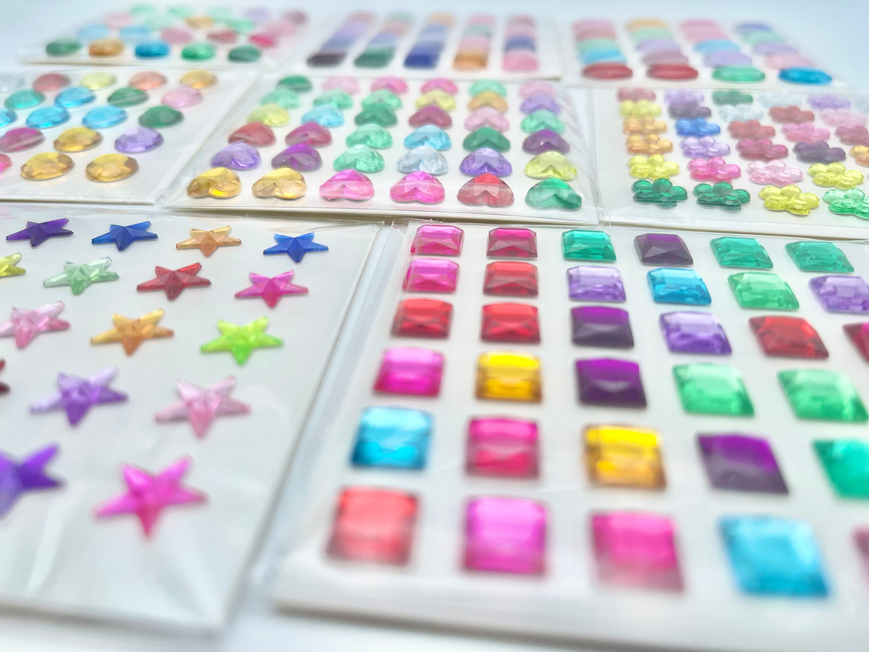 2774Pcs Gem Stickers Jewels for Crafts - Self Adhesive Stick on