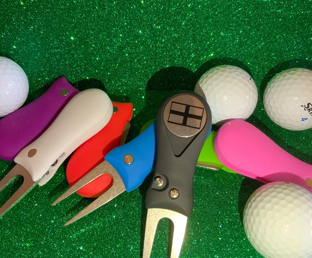 Cornwall Flag Personalised Golf Pitch Mark Repairer Ball Marker Groove