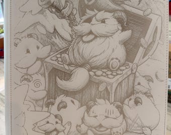 Plundering PORO - VAULT X (Standard) Binder - Riftbound/League of Legends (All sizes and colors available)