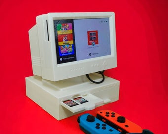 Retro Computer Nintendo Switch Stand - Perfect for Original & OLED Models - Vintage Gaming Display