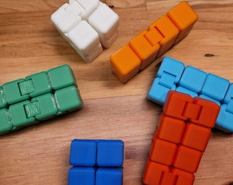 Infinity Fidget Cube - Stress Relief 3D Printed Sensory Toy for Kids and Adults