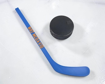 Mini Stick Ice Hockey Gift | Custom Name & Number | For Player Coach Birthday