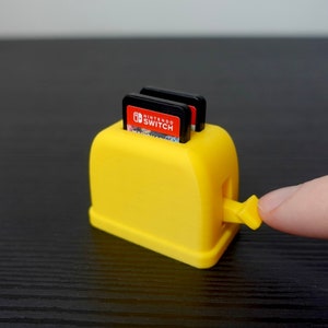 Nintendo Switch Mini Toaster Game Holder | 3D Printed Desk Accessory | Gamer Gift | Cartridge Storage