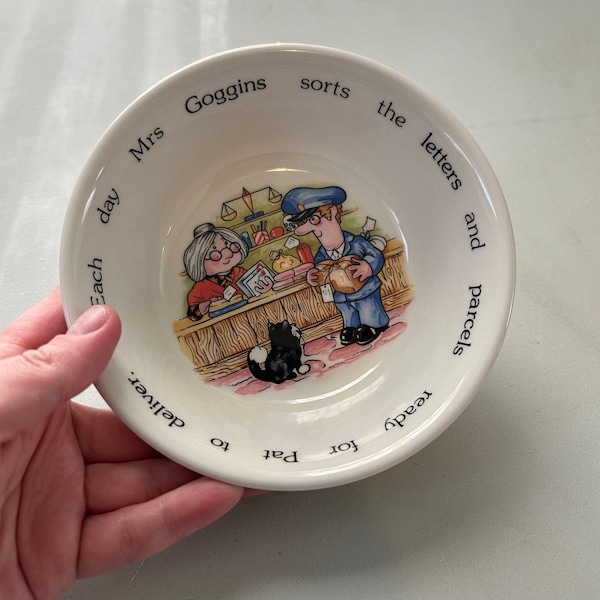 Adorable Postman Pat by Coalport Bowl | Made in England | W.A. Ltd., 1984