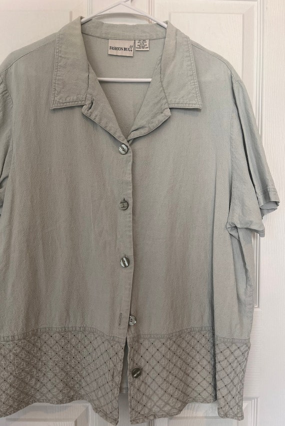 Vintage Fashion Bug Short-Sleeved Blouse | Size 22