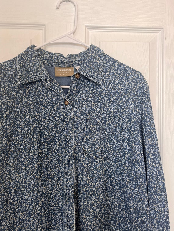 Vintage Liz Claiborne Lizwear Petite Floral Top