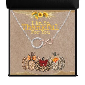 Paquete de collar y tarjeta hecha a mano "Thank You For You": regalo de otoño para ella, el más vendido, regalo de aliento, regalo para mujer, juego de regalo de agradecimiento
