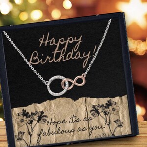 Lot de cartes d'anniversaire et collier pour femme - cadeau d'anniversaire vintage pour femme - Coffret cadeau d'anniversaire pour femme le plus vendu