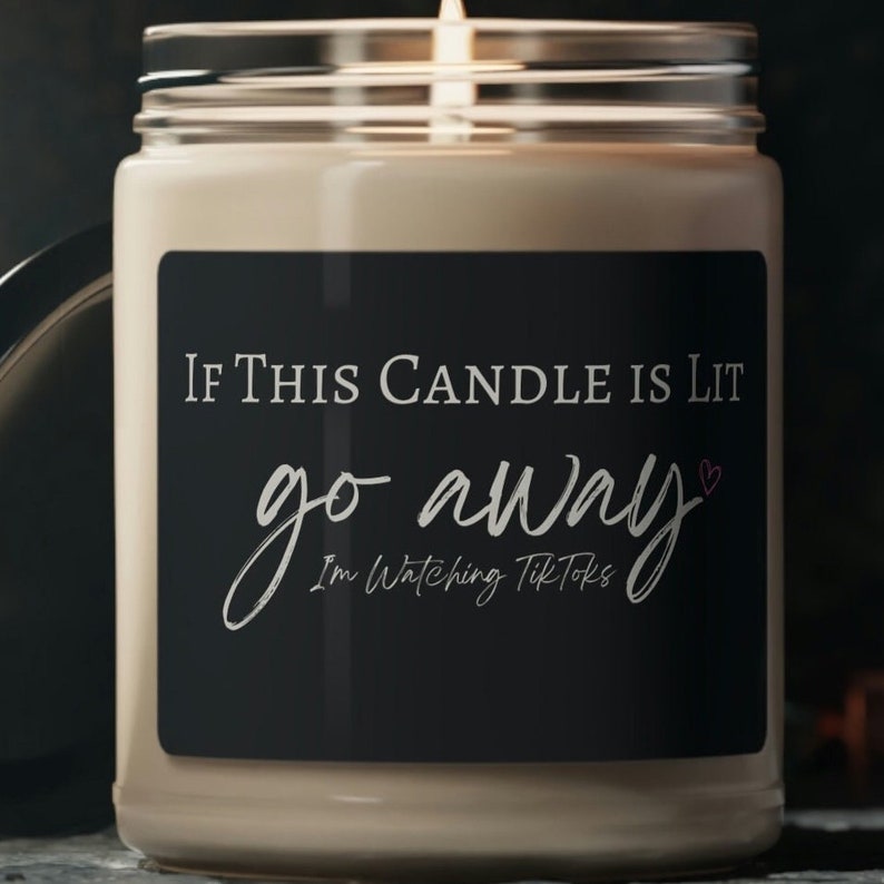 Funny Scented Candletik Tok Candlegift for Social Etsy